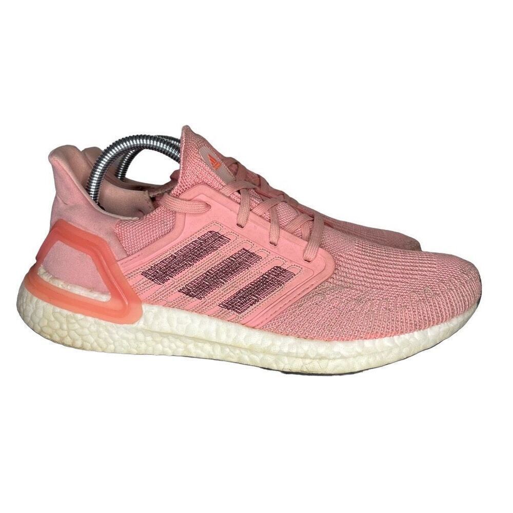 Adidas UltraBoost 20 Womens Shoes Sneakers Size 10 Pink EG0716 Running Athletic